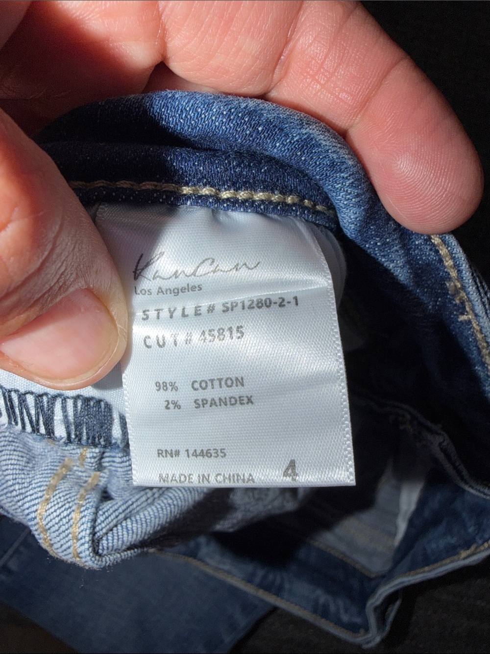 KanCan Slim High-Rise Skinny Jeans in Medium Blue - Picture 10 of 10